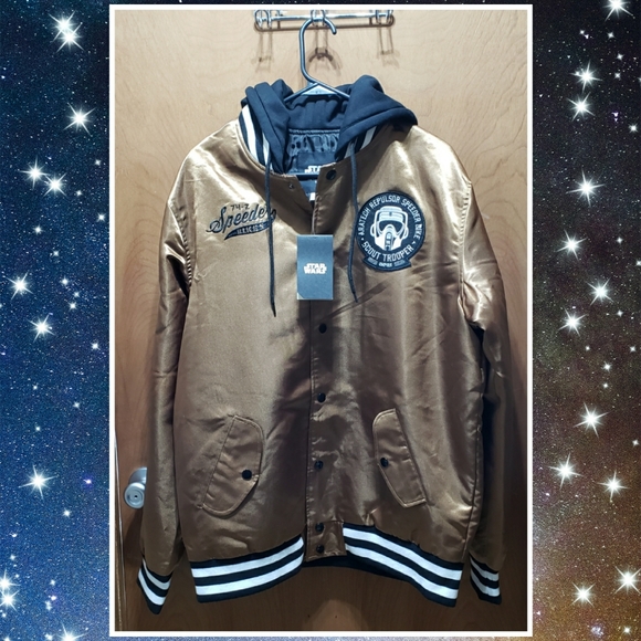 👍🏻HPx2👍🏻🔥Star Wars Heroes & Villains Scout Trooper Bomber Jacket🔥 - Picture 2 of 13